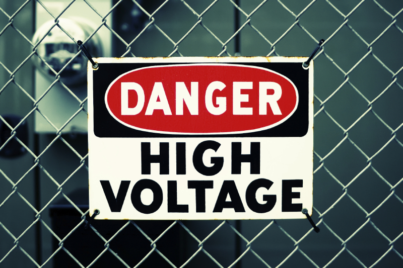 Danger high voltage