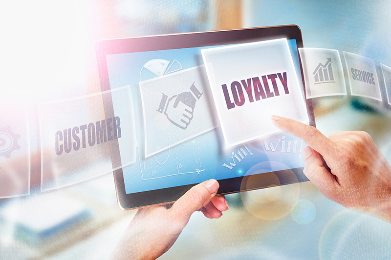 loyalty program, customer, tablet